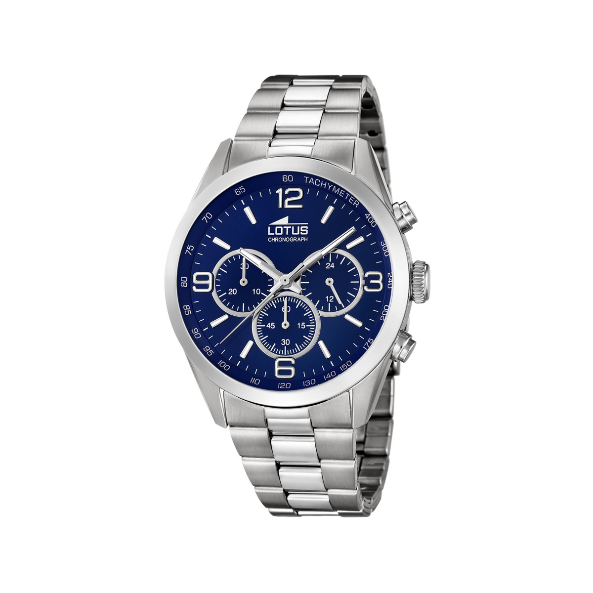 montre lotus homme chronographe acier